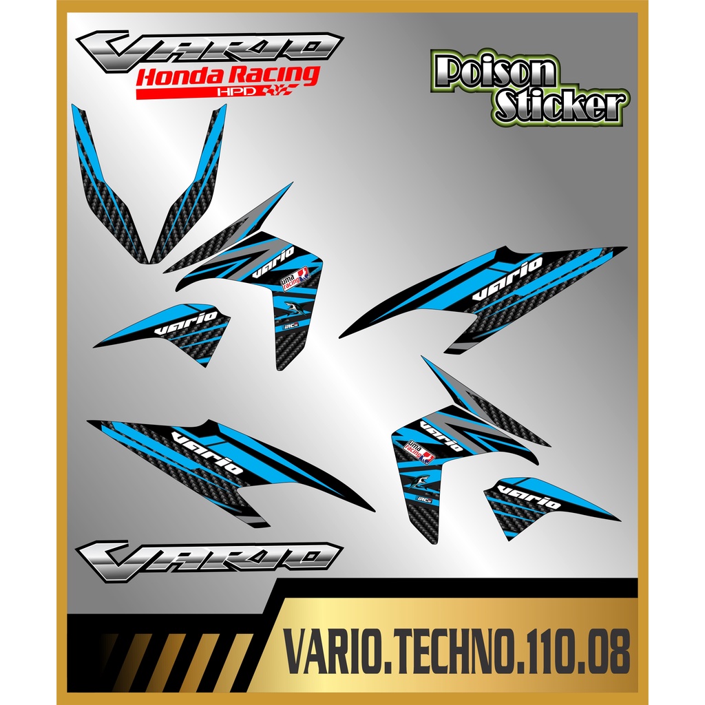 STRIPING STICKER VARIO TECHNO 110 STIKER VARIO TECHNO 110 NEW STICKER LIS LIST HONDA VARIO TECHNO 11