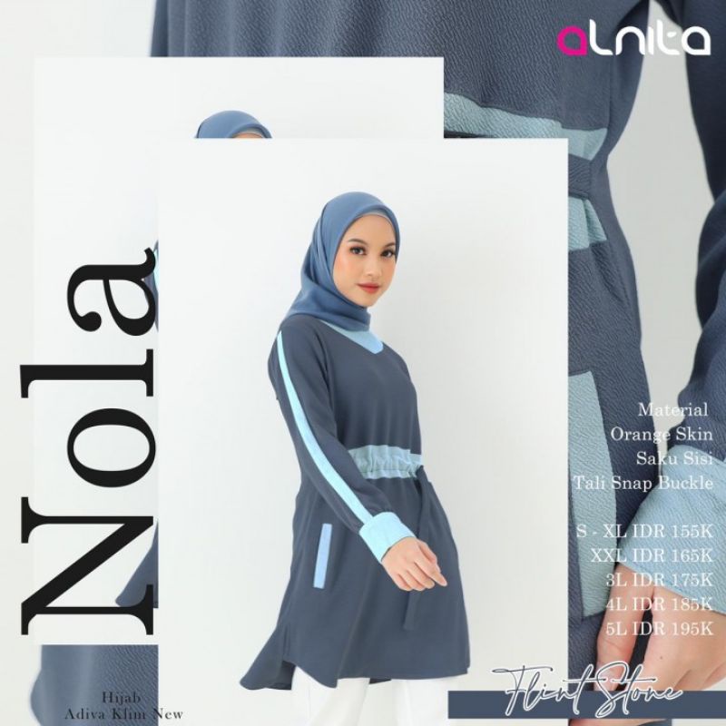 TUNIK ALNITA NOLA ATASAN ALNITA NOLA FASHION MUSLIM