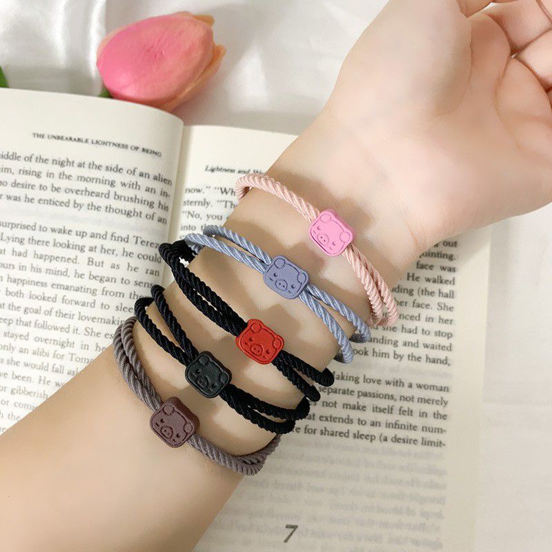 Ikat Rambut Motif / Gelang Motif / Kuncir Rambut Korea Motif / Gelang Warna-5