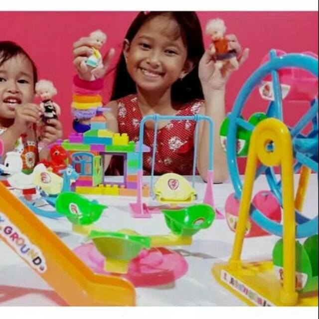 Taman Bermain Mainan Anak Perempuan 1 set Mainan Ayunan Taman Bermain Mainan Anak Perempuan 1 set Mainan Ayunan