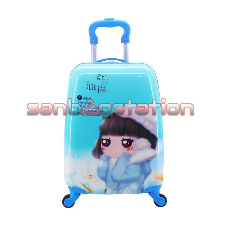 KIDS TROLLEY LUGGAGE KOPER BAGASI ANAK PEREMPUAN MOTIF