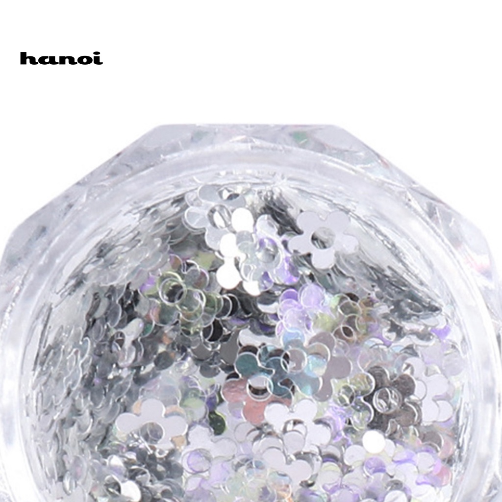 Han 1 Kotak Sequin Glitter Berkilau Untuk Dekorasi Nail Art / Manicure