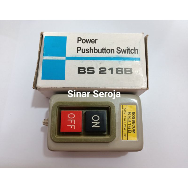 PUSH BUTTON ON OFF 15A / 30A 3 Phase BS-216B / BS-230B