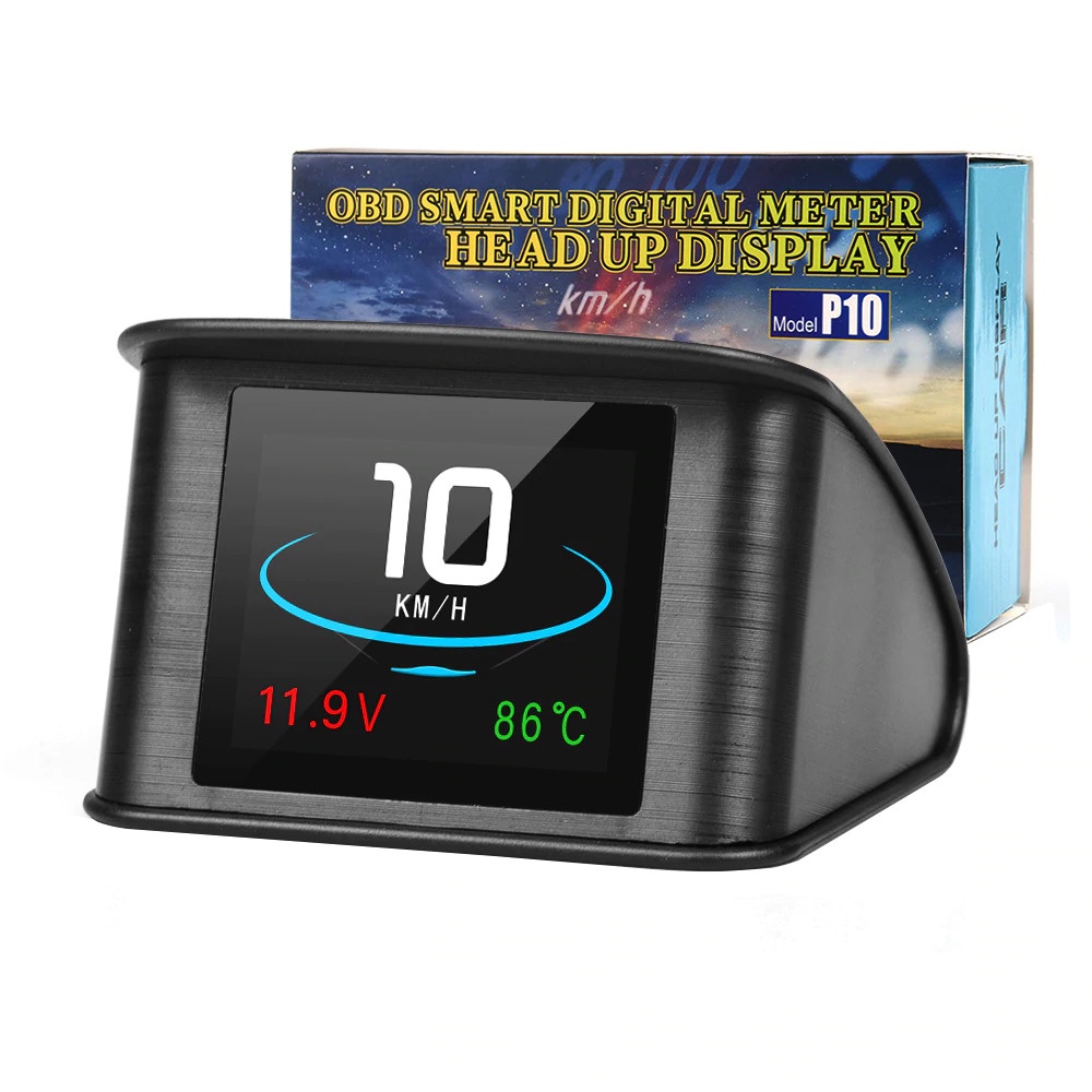 Display HUD Mobil OBD2 On-board Computer Speedometer - P10 - Black