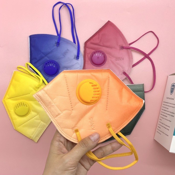 Masker KN95 Katup  Dewasa / Masker Duckbill Import /Masker Kn95 Warna /Masker KN95 Motif Bisa Dicuci