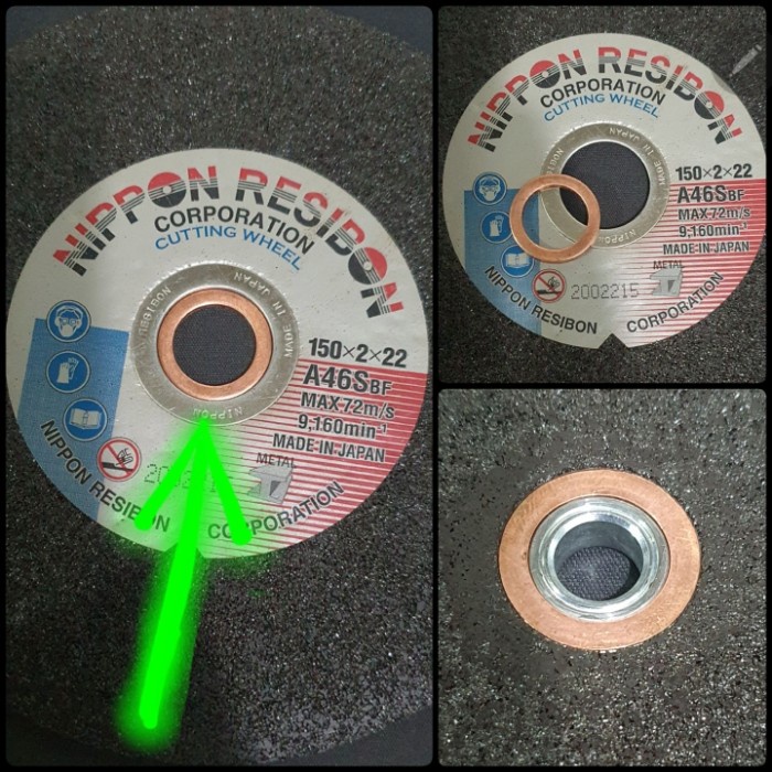 Yt201T2 Ring Adapter Mata Gerinda Potong Besi Gerinda Tangan / Duduk / Circula Ytgt50B1