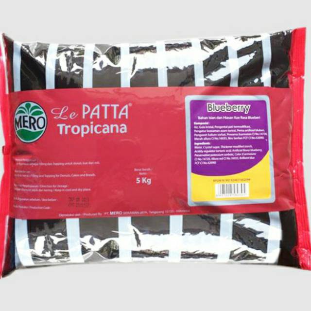 Le patta tropikana selai bluberry 5 kg