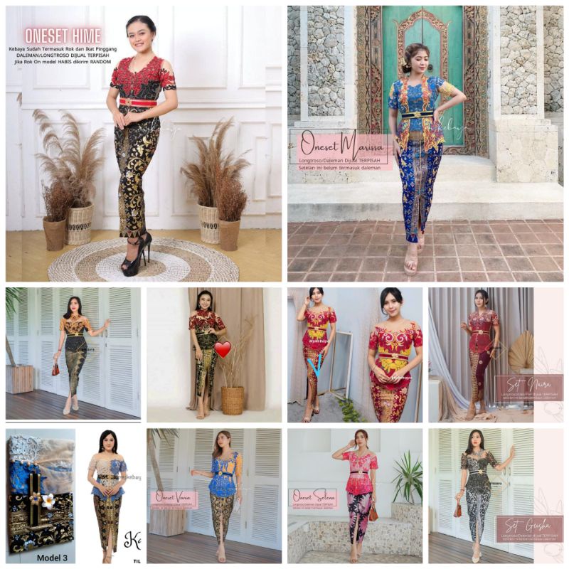 Setelan Kebaya Wisuda Tile stik kebaya Bali modern aneka kebaya wisuda
