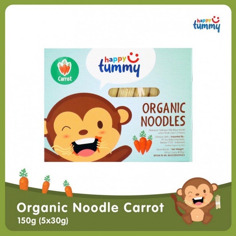 Happy Tummy Organic Noodle 150gr - Mie Organic