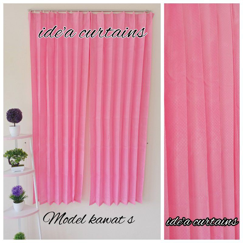 gorden jendela kamar tidur murah model PRISKET