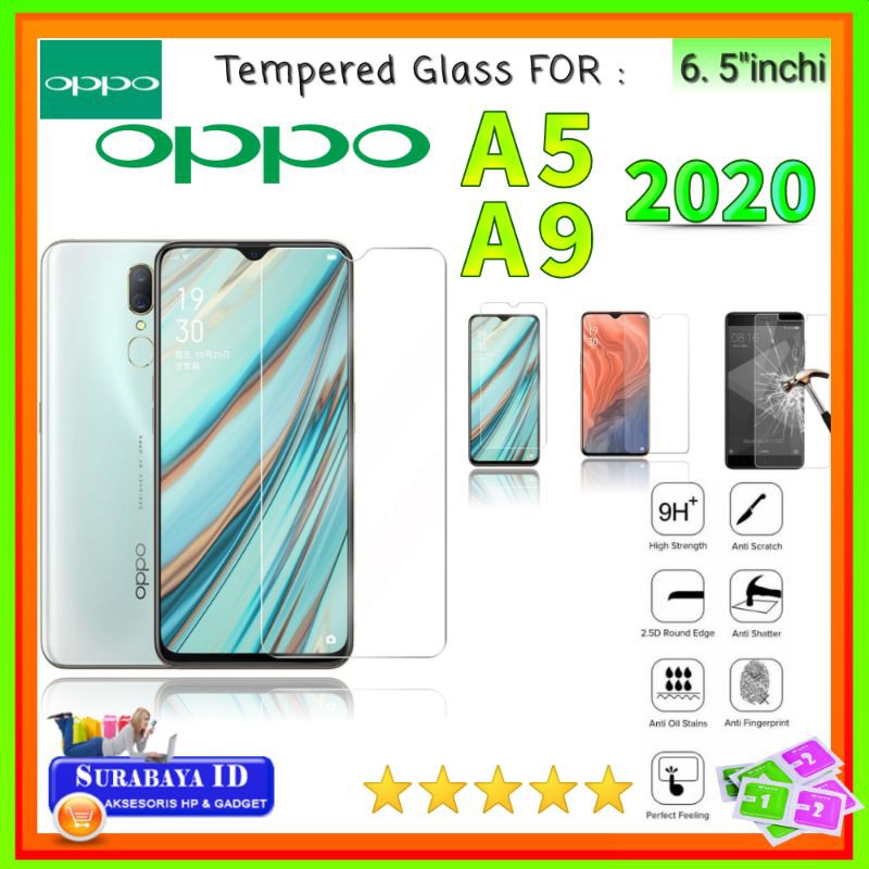 Tempered Glass TG Oppo A5 (2020) / Oppo A9 (2020) 6.5"inchi - Full Cover