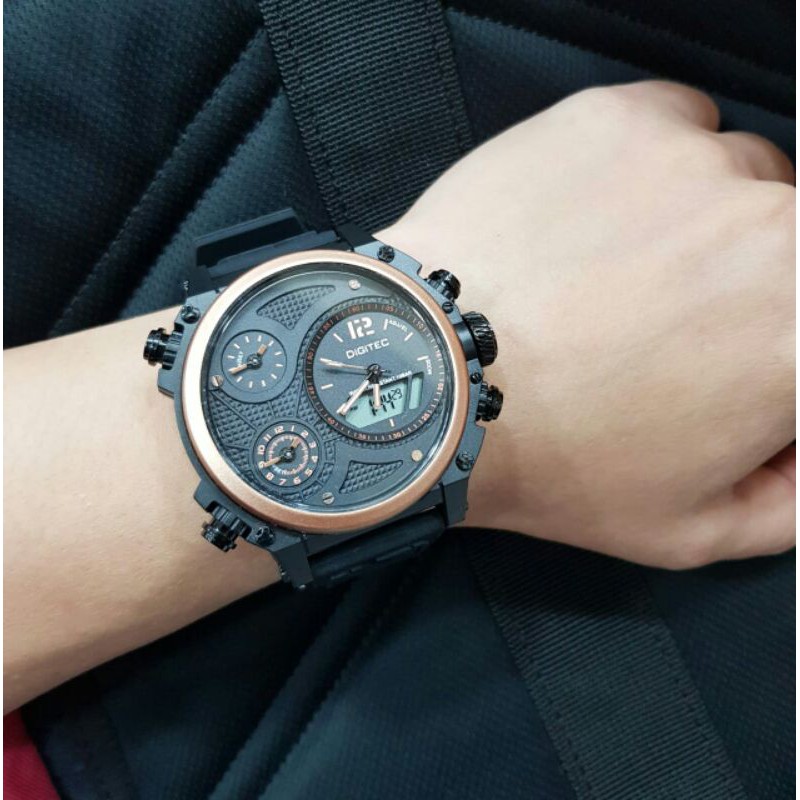 HAM TANGAN  PRIA DIGITEC TRIPLE TIME ORIGINAL DG3064T