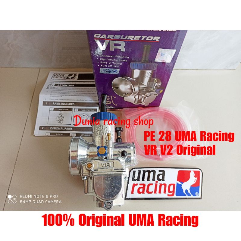 Karbu Karburator Uma Racing PWK 28 30 32 dan PE 28 VR V2 asli Original Uma racing