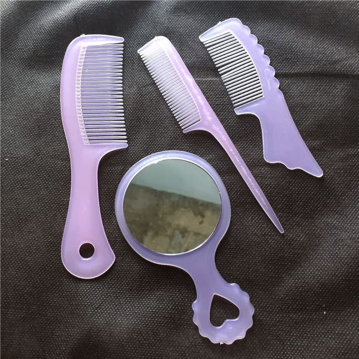 SET BERHIAS ISI  4 SISIR DAN KACA  HIAS  SISIR CANTIK SISIR 