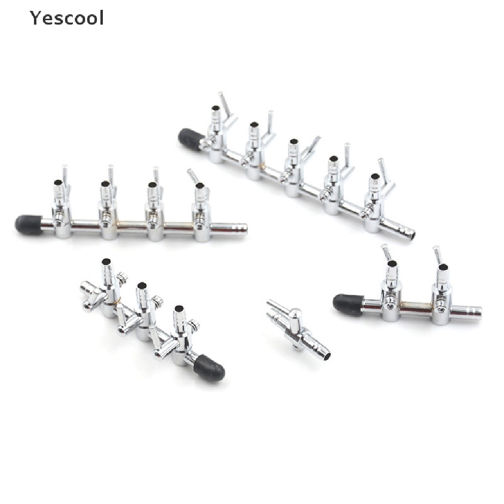 Yescool 1pc Katup Kontrol Aliran Udara Akuariumtangki Ikan Bahan Stainless Steel