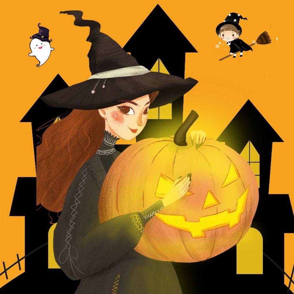 Solighter 20pasang Halloween Drop Anting Tren Perhiasan Kreatif Kucing Hitam Labu Laba Penyihir Hallowmas Kostum Cosplay