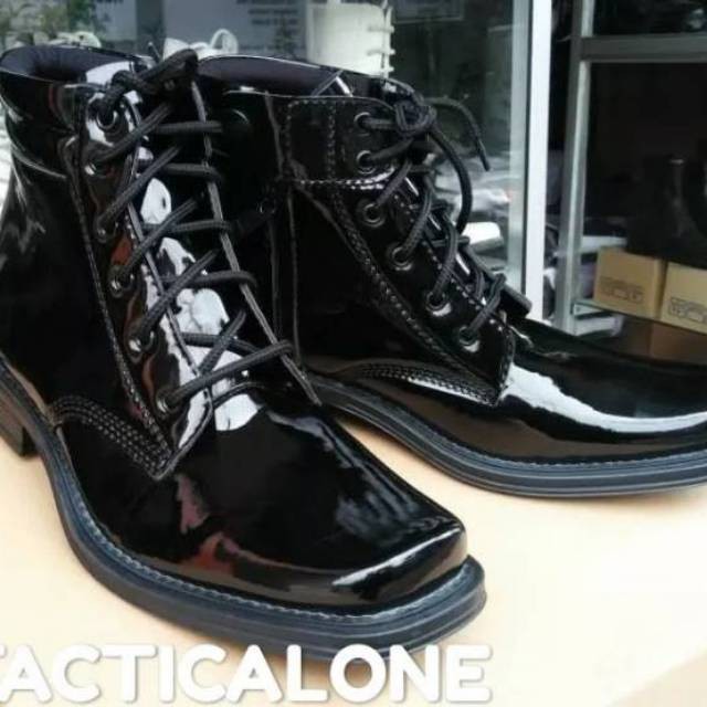 Termurah (COD) BAYAR DI TEMPAT SEPATU PDH TALI MENGKILAP SEPATU DINAS