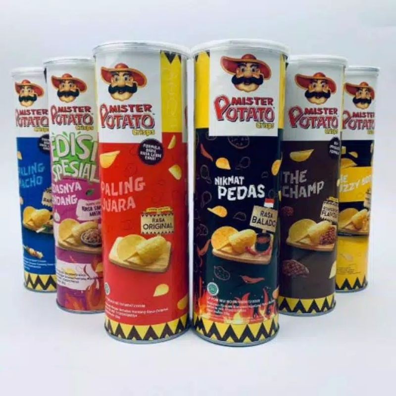 

MISTER POTATO KERIPIK KENTANG 85 GR POTATO CHIPS / SNACK / MAKANAN RINGAN / CAMILAN KENTANG