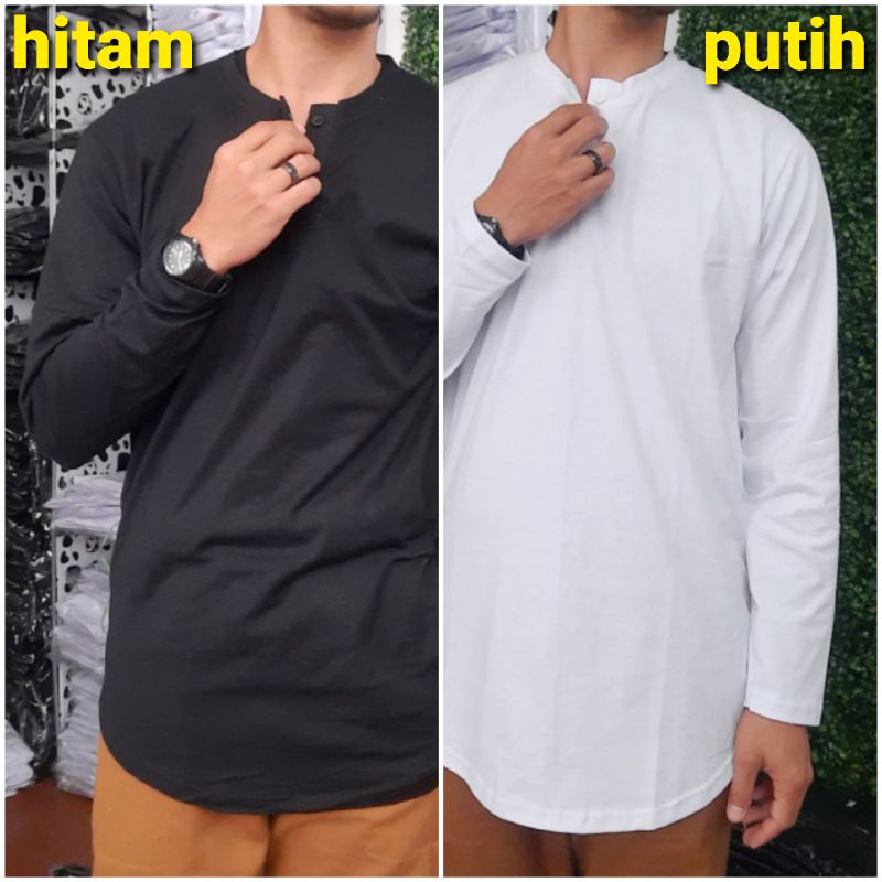 kaos kurta lengan panjang