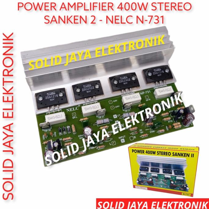 Kit Power Stereo 400W 400 Watt Sanken Ii Stereo Amplifier Nelc Np731 Termurah