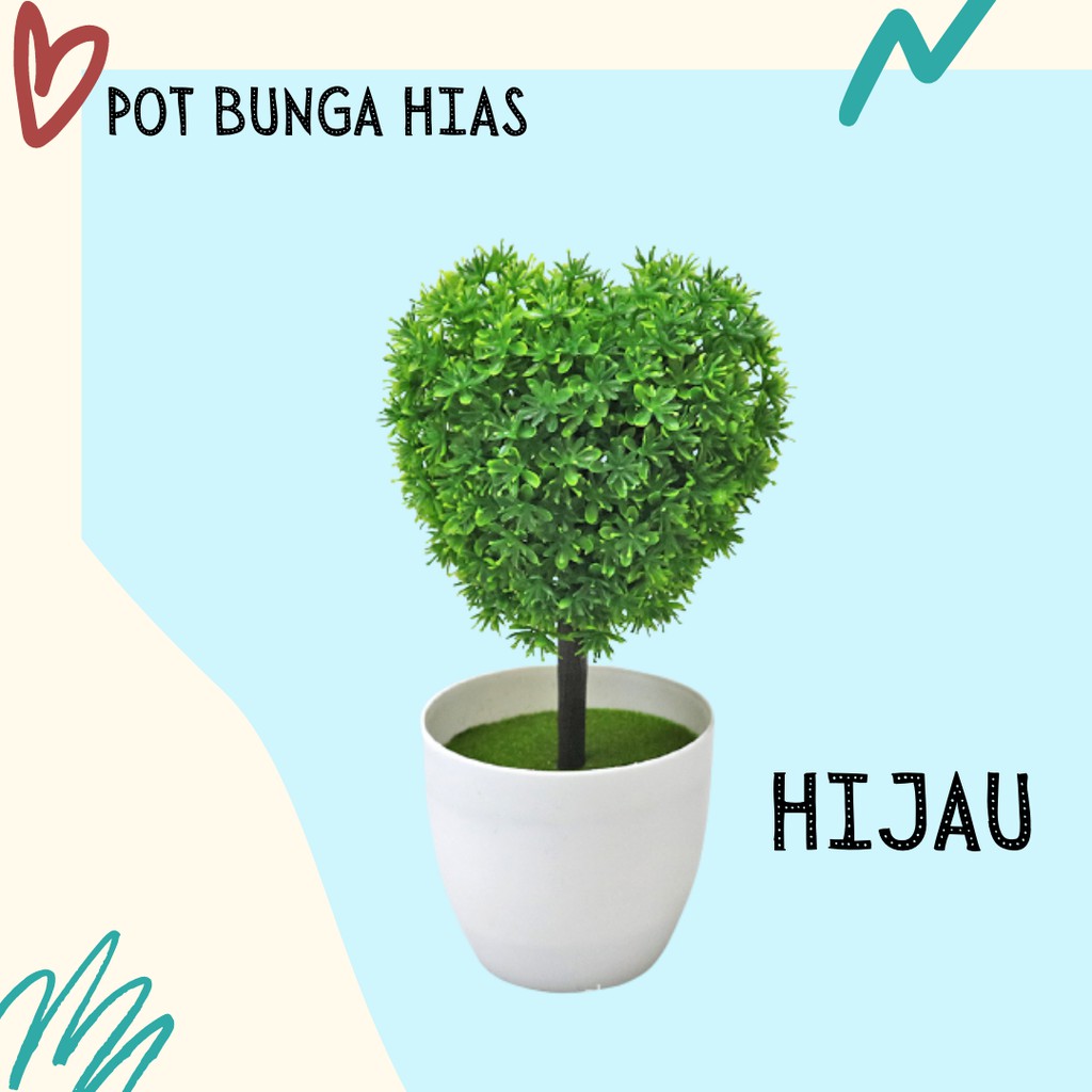 Satu7an PBP29 Tanaman Bunga Plastik Tanaman Hias Pot Bunga Dekorasi Rumah Artificial Flower-6