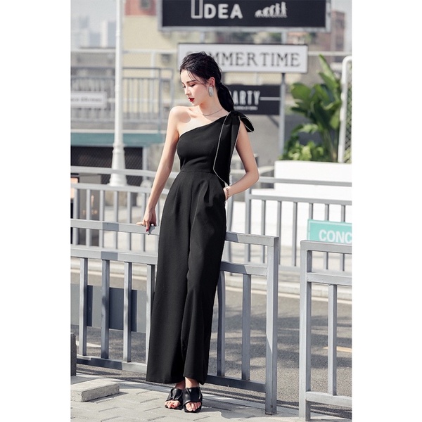 SIDE BOW JUMPSUIT WANITA SETELAN IMPORT MX517