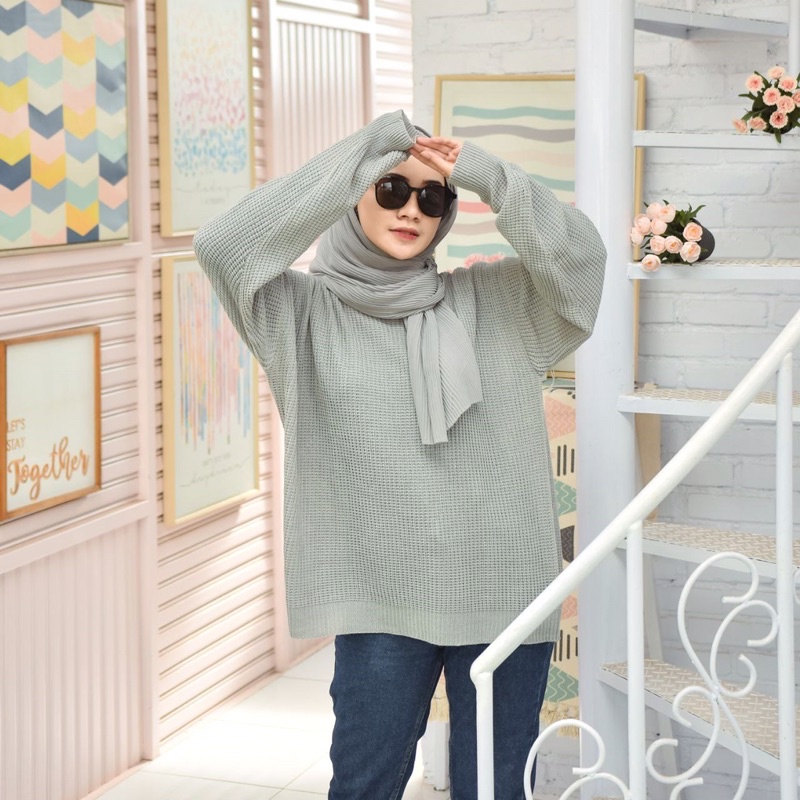 OLIVER OVERSIZE sweater rajut sweater unisex sweater polos