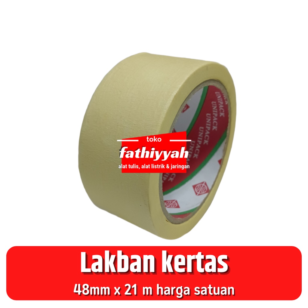 

lakban kertas masking Tape Lakban Kertas 2 Inch / 48 mm