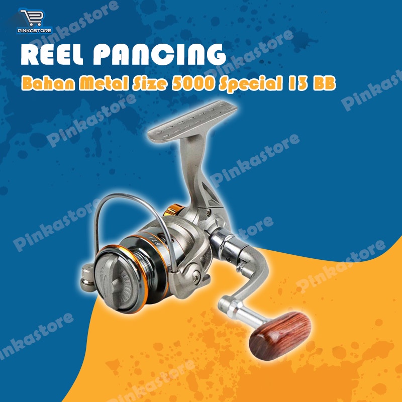 KATROL PANCING BAHAN METAL REEL PANCING SPINNING MURAH 13 BALL REELSKING DIAODELAI DC 1000 - 5000