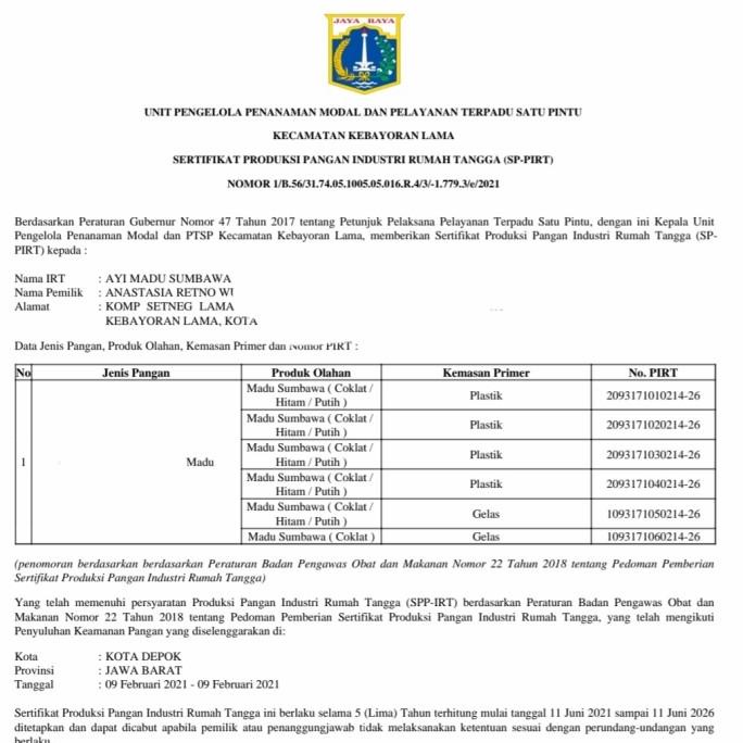 

MADU ASLI SUMBAWA KEMASAN JERIGEN 1KG