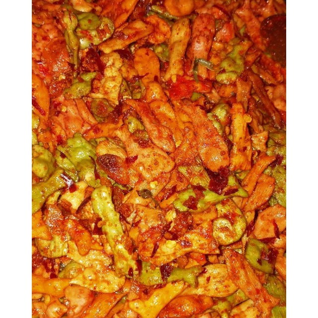 

seblak kering kerupuk ikan + bubble wrap