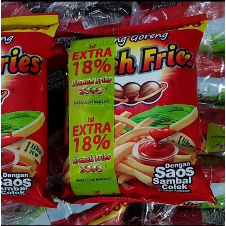 

Snack ciki kentang french fries ff 2000 isi 10 bks