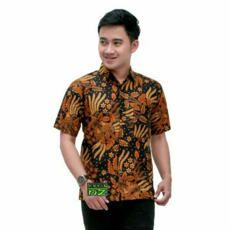 Baju Kemeja Batik Motif Mangar terlaris dan termurah/Baju Hem Dewasa Lengan Pendek