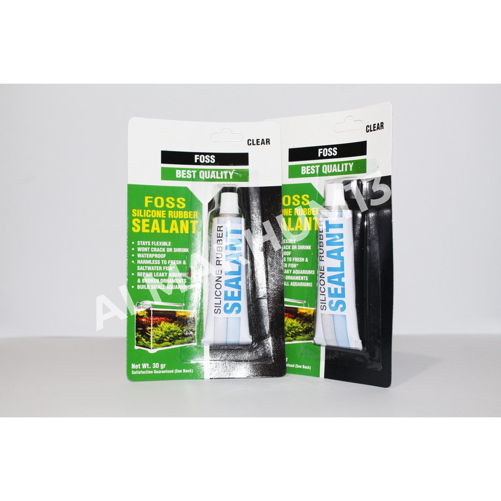 Lem silikon aquarium bocor silicon karet rubber akuarium