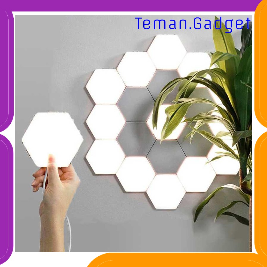 TG-DG020 COQUIMBO LAMPU DEKORASI DINDING QUANTUM LED HEXAGON 3 PCS - M99