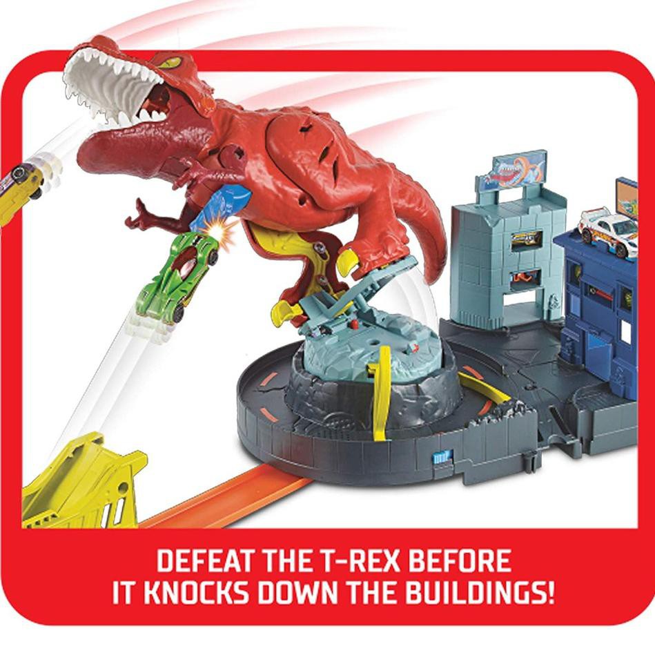 hot wheels t rex playset