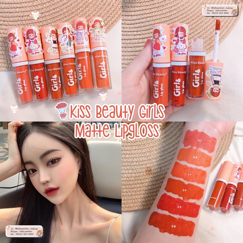 [ORI THAILAND] Kiss Beauty Girl Matte Lipgloss