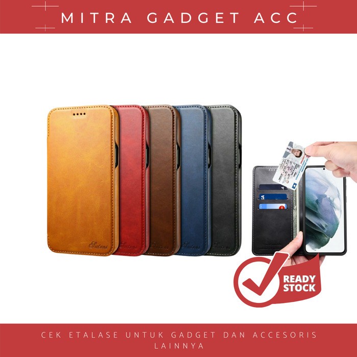 LEATHER CASE PREMIUM S20 / S20 PLUS / S20 ULTRA FLIP COVER CASE