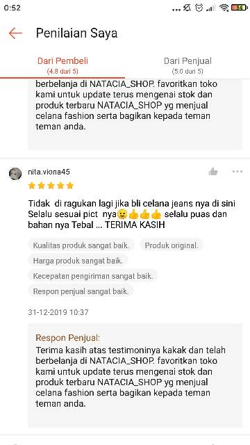 Terimakasih Untuk Review Ulasan Dan Testimoni Shopee Indonesia
