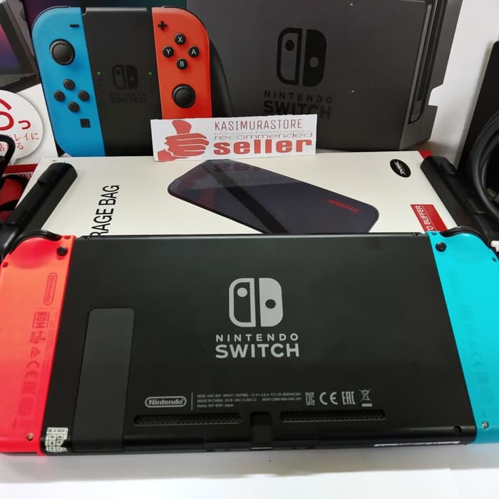 NINTENDO SWITCH CFW NEON RED BLUE 128GB