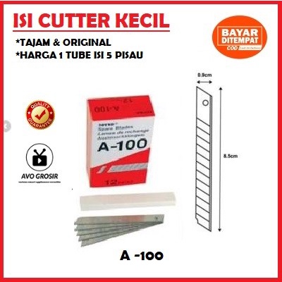 

isi cutter kecil joyko A-100 refill cutter
