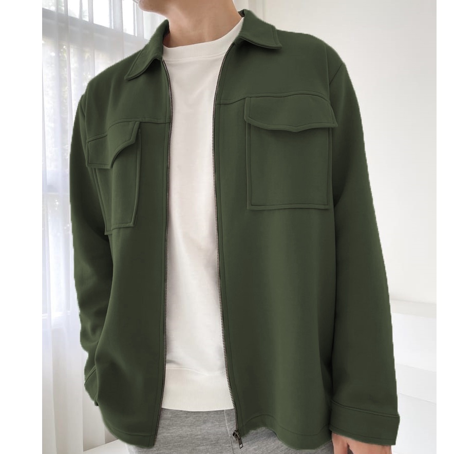 Shacket Zipper - Jaket Pria