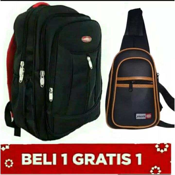 RANSEL POLO BELI 1 GRATIS 1 ( HARGA GROSIR ) Tas Gendong Kantor dan Sekolah