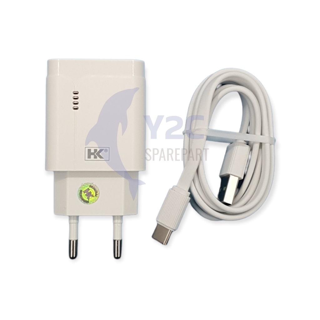 CHARGER HK D9 AUTO ID FAST CHARGER 3.0 AMPERE QUALCOMM VOOC MICRO DAN TYPE C / CASAN CAS