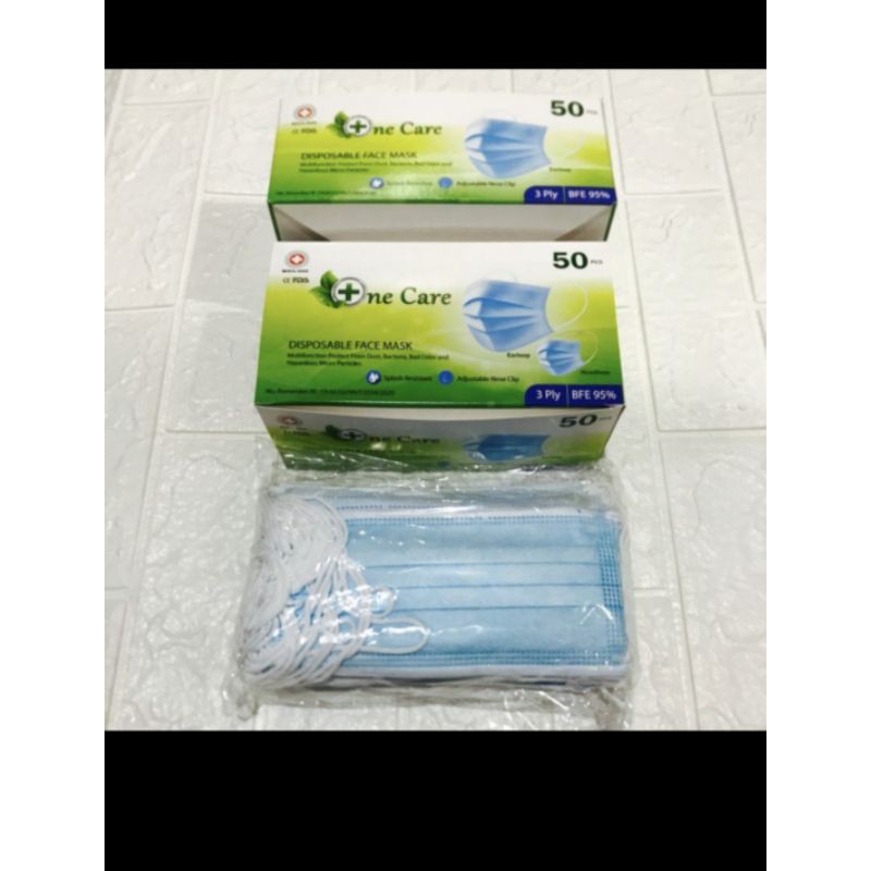 masker one care 3 ply