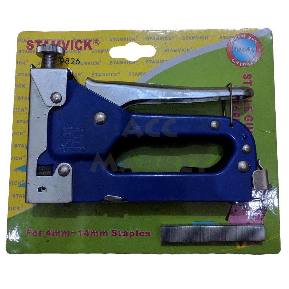 Staples Tembak Staple Nail Gun Gagang Besi Steples Hekter