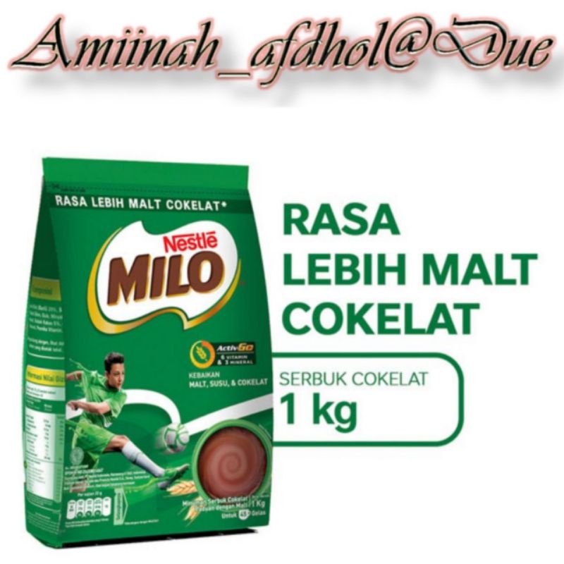 

MILO ACTIV-Go Susu Coklat Pouch [ 1kg ]