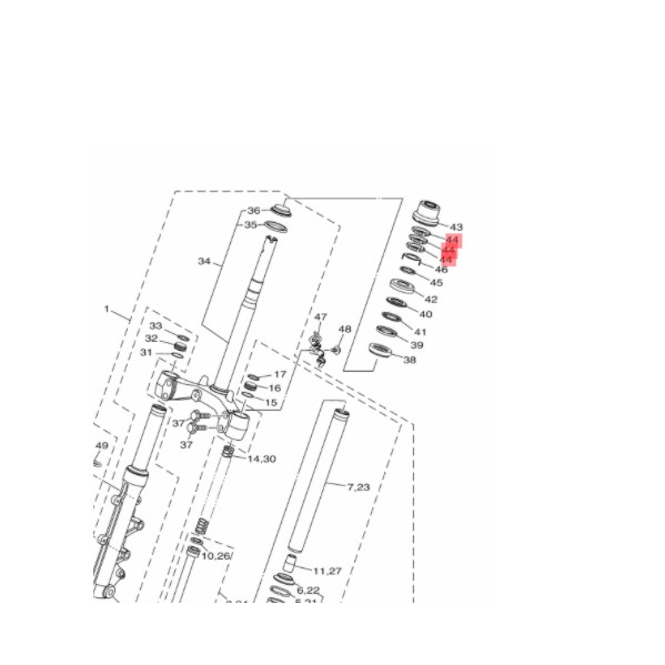 NUT MUR KOMSTIR NMAX N MAX AEROX 155 LEXI XMAX X MAX 250 ORIGINAL YGP 90179-25810