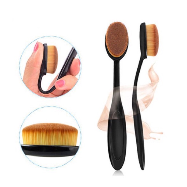 ✿ELYSABETHME✿ a͓̽k͓̽s͓̽e͓̽s͓̽o͓̽r͓̽i͓̽s͓̽ Kuas oval brush perata foundation alas bedak bb cream makeup kabuki