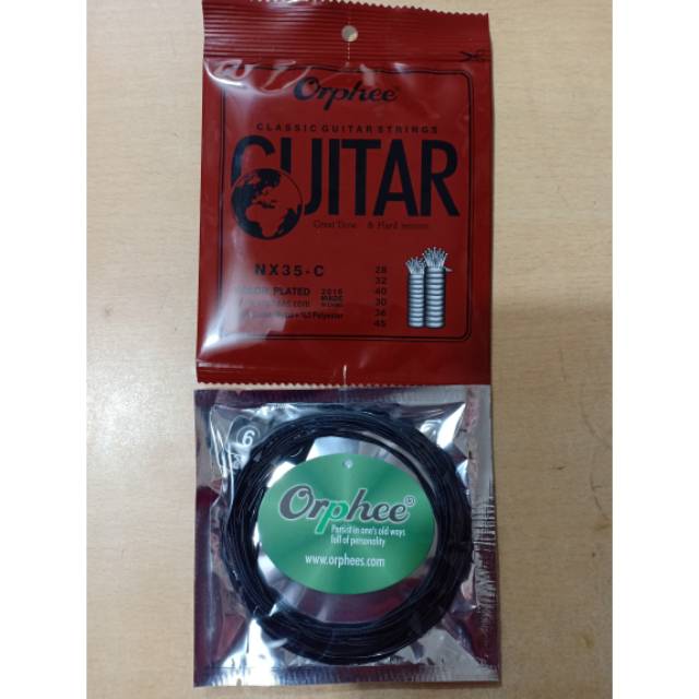 senar gitar orphee orpee nilon classic klasik originial 1set